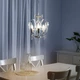 Підвісний світильник Люстра Ikea Kristaller срібний (800.894.61) - зображення 4