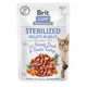 Консервированный корм Brit Care Cat Sterilised Утка и индейка в желе для кошек 85 г (1111163841) - изображение 1