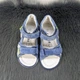 Босоножки детские для мальчика Kimboo светло-синие кожаные закрытые 22 р (14,5 см) 5403 - изображение 7
