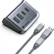Концентратор Yottamaster USB C 3.2 с питанием на 4 порта 5 В/2 А, Type-C – USB 3.2 Gen2 с 2 портами USB-A USB-C для ноутбука, флэш-накопителя USB, мобильного жесткого диска и т.д. - изображение 1