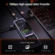 Чехол DOCKCASE Explorer Edition M2 SSD 10s Power Protection, SSD Detection Health Detection, Dual USB-C 3.2 Gen 2 Ports (10Gbps) поддерживает NVMe SSD до 4 ТБ - черный - изображение 6