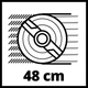 Газонокосилка Einhell GE-CM 36/48 Li M - Solo, 36В, PXC, 48 см, мульчирование (без АКБ и ЗУ) (3413054) - изображение 6