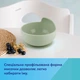 Тарелка детская Canpol babies силиконовая на присоске - кремовая (51/400_creme) - изображение 3