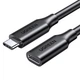 Кабель UGREEN US353 USB-C 3.1 Male to USB-C Female 100W 10Gbps Gen2 5A 4K@60Hz 1m Black (10387) - изображение 1
