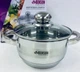 Кастрюля с крышкой из нержавеющей стали Benson BN-217-H 1.8л серый - изображение 2