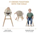 Стульчик для кормления 2 в 1 Kinderkraft Fini 2 Beige (KHFINI02BEG0000) (5902533924493) - изображение 4