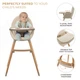 Стульчик для кормления 2 в 1 Kinderkraft Fini 2 Beige (KHFINI02BEG0000) (5902533924493) - изображение 5