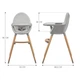 Стульчик для кормления 2 в 1 Kinderkraft Fini 2 Grey (KHFINI02GRY0000) (5902533924509) - изображение 8