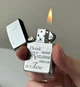 Запальничка Zippo з індивідуальним гравіюванням подарункова з написом на замовлення іменна латунна в подарунок військовому (205 CLASSIC street chrome) - зображення 3