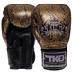 Перчатки боксерские кожаные TOP KING Super Snake TKBGSS-02 (размер 8 oz, Черный-золотой) - изображение 1