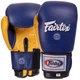 Перчатки боксерские кожаные FAIRTEX Pro (размер 16oz, Синий-желтый) (BO-3783_Синий желтый_16_унции) - изображение 1