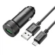 Автомобильное зарядное устройство 18W HOCO Z49A USB кабель мicroUSB - изображение 4