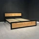 Кровать в спальню MebliRoMax Loft 180х200 Дуб Тахо /Черный (000083199) - изображение 1