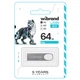 Флеш-накопичувач металевий брелок моноблок Flash Wibrand WI2.0/IR64U3S USB 2.0 Irbis 64Gb Silver - зображення 2