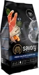 Сухий корм для довгошерстих кішок Savory (лосось) 400г - зображення 1