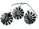 Вентилятор FirstD для відеокарти ASUS Strix (оригінал) FDC10U12S9-C FDC10H12S9-C (T129215SH T129215SL T129215SU PLD09210S12H) комплект 3 шт (№315) - зображення 1