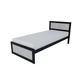 Кровать односпальная MebliRoMax Loft 90х200 Индастриал /Черный (000082914) - изображение 1
