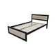 Кровать полуторная MebliRoMax Loft 120х200 Дуб Сонома /Черный (000083197) - изображение 2