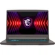 MSI Ноутбук Thin 15.6 FHD, Intel i5-12450H, 16GB, F512GB, NVD4050-6, DOS, чорний - изображение 1