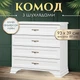 Комод у спальню вітальню дитячу коридор зал сучасний тумба з шухлядами для спальні речей білизни одягу сучасні комоди з дсп у класичному стилі 4S 93 см Іріс Меблі Серві сандерсон пайн - зображення 1