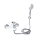 Змішувач для ванни Lidz Latwa 006 (з душовим гарнітуром) (k35) LDLAT006WHI45424 White LDLAT006WHI45424 - изображение 1