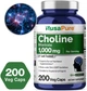 Холин битартрат премиум-класса NusaPure Choline Bitartrate 1000 mg 200 капсул - изображение 5