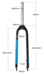 Ригидная вилка Bolany 29ER Ahead алюминий только Disc - изображение 4