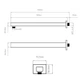 Кронштейн для верхнього душу Qtap Trubice 400 мм прямокутний QTTRU120BLM45929 Black Matt - зображення 2