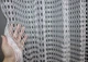 Кухонная арка VR-Textil № 000к сетка с бахромой белый с золотистым 270х150 см (51-196) - изображение 3