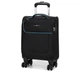 Чемодан мини XS тканевый Snowball 22204 46×33×18см 28+7см Черный - изображение 1
