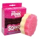 Універсальна двостороння губка- скрубер The Pink Stuff Squeezy Dual scrubber для прибирання різних поверхонь 1 шт - изображение 1