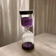Песочные часы на 20 минут, стеклянная колба, 14x4,5x4,5см, Фиолетовый песок - изображение 7