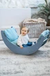 Матрасик для кроватки-качалки Luna Toys ГОЛУБОЙ - изображение 4