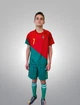 Форма футбольная детская Lion SPORT Ronaldo (Роналдо) 7 Збірна Португалії 2024, 28-150-155, зеленый-красный - изображение 4