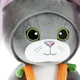 Плюшева іграшка Кото-Кролик FWPCATBANNY22GY00, 29 см - зображення 3