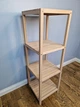 Стелаж (этажерка) 1150х360х360 мм WoodDecor из натурального дерева 4 полочки без покрытия - изображение 5