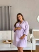 Халат женский для беременных COSY кимоно из муслина M лавандовый (V-M12/M) - изображение 4