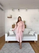 Женский велюровый халат для беременных COSY длинный Peach Fuzz в подарочной упаковке 2XL-3XL персиковый (V-V011/2XL3XL) - изображение 1