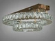 Хрустальная LED люстра для зала 40W золото с пультом 7708-2D/G - изображение 4