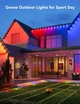 Govee Гірлянда Smart LED H705A Permanent Outdoor Lights, RGBIC, IP67, 30м, кабель прозорий - изображение 2
