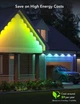 Govee Гірлянда Smart LED H705A Permanent Outdoor Lights, RGBIC, IP67, 30м, кабель прозорий - изображение 6