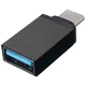 Переходник usb type c OTG-01 с телефона на флешку - usb адаптер для type c для компьютера черный - изображение 1