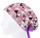 Медицинская шапочка женская HeadwearUniverse универсальная принт Треугольники сиреневые - изображение 3