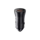 Автомобильное зарядное устройство Baseus Golden Contactor Max Dual Fast Charger Car Charger U+C 60W Dark Gray - изображение 3