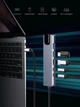 Адаптер XO Easy safe Type-C 6в1 multi-function converter HUB013 Grey - зображення 3