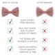 Бабочка Bow Tie House маленькая Desert Rose - креп 10494S - изображение 3