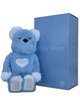Статуетка Bearbrick x Valmuer Baby Blue 400% 28 см Medicom Toy Синій пухнастик - зображення 7