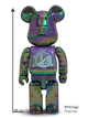 Статуетка Bearbrick x Project 1/6 x Clear Chrome Black 400% 28 см Medicom Toy Матриця - зображення 9