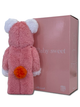 Статуетка Bearbrick x Valmuer Baby Pink 400% 28 см Medicom Toy Рожевий пухнастик - зображення 2