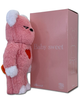 Статуетка Bearbrick x Valmuer Baby Pink 400% 28 см Medicom Toy Рожевий пухнастик - зображення 4